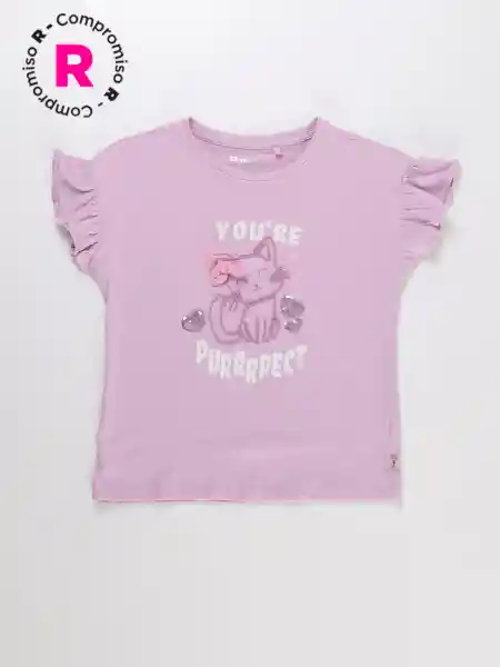 Harvest Polera Manga Corta Puppy Lila 6 V26