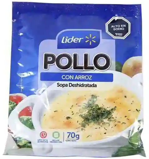 Sopa Deshidratada Pollo Arroz Líder