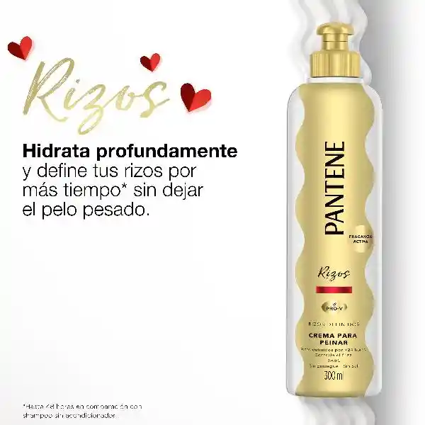 Pantene Crema Para Peinar Pro V Para Rizos Definidos