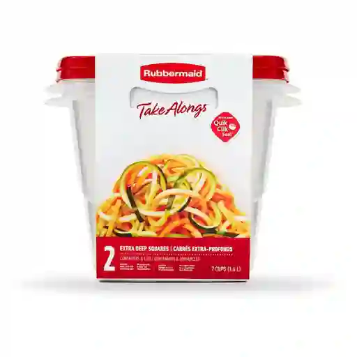 Rubbermaid Set Contenedor Tal Ruby 1.6 L
