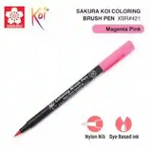 Sakura Marcador Brush Pen Magenta Rosa