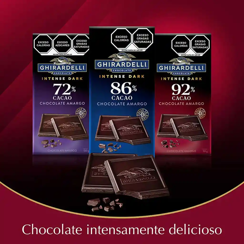 Ghirardelli Intense Dark 92% Cacao Barra 90G