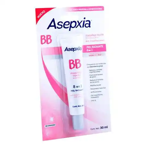 Asepxia BB Maquillaje Anti-imperfecciones Piel Radiante 8 en 1