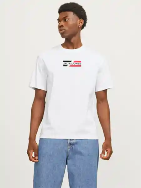 Jack&Jones Polera Manga Corta Blanco L 12268415