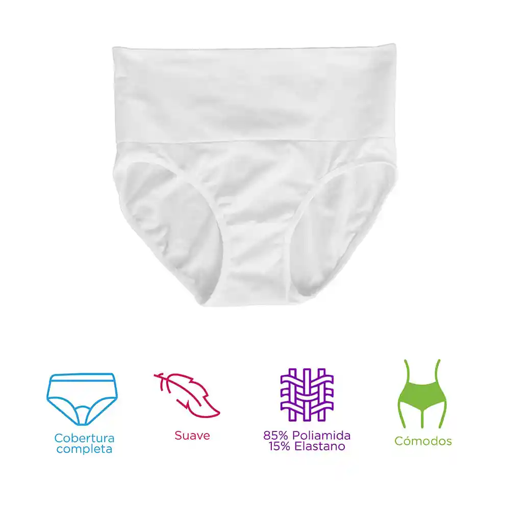 Faja Tipo Short Para Mujer (Blanco) L/XL Miniso