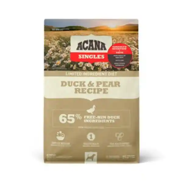 Acana Singles Alimento Natural Seco Para Perro Duck & Pear