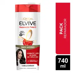 L'Oréal Shampoo + Acondicionador París Elvive Reparación Total 5