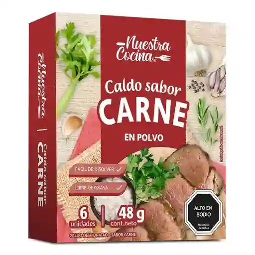 Nuestra Cocina Caldo Polvo Carne