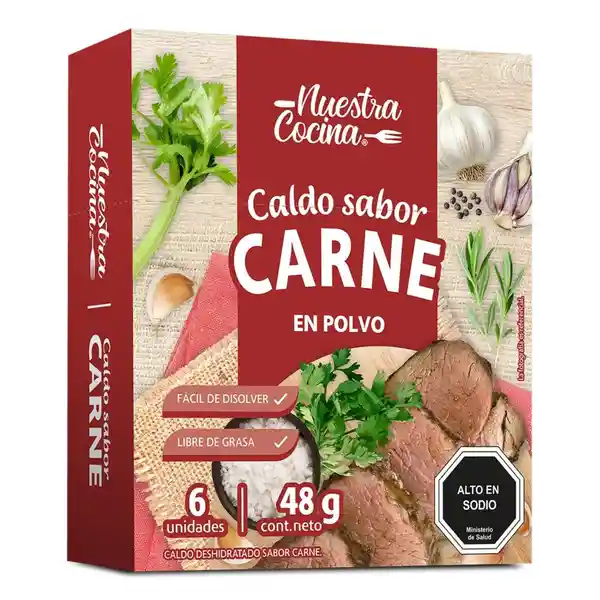 Nuestra Cocina Caldo Polvo Carne