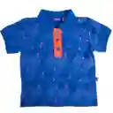 Polera Bebé Niño Azul Petróleo Talla 12 M Pillín