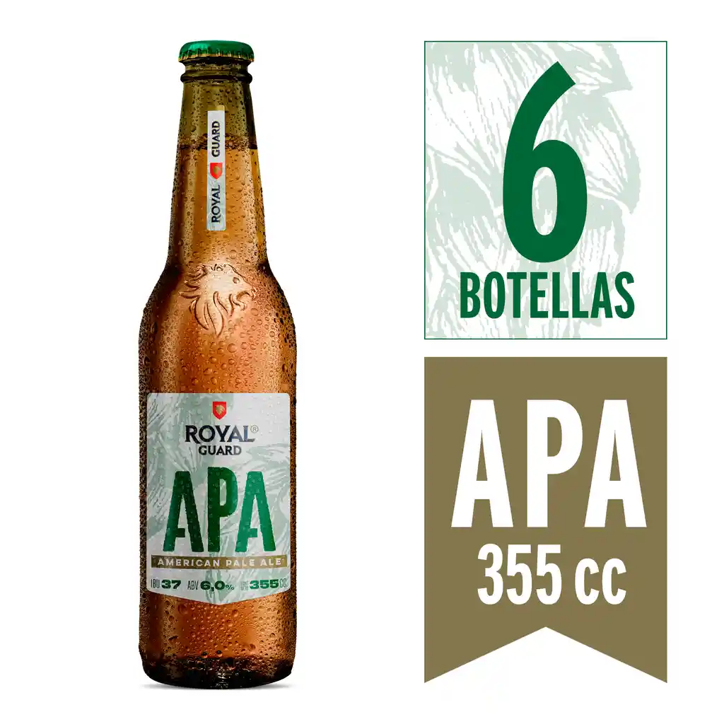 Royal Guard Cerveza APA 6pack 355cc