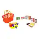 Set Canasto de Frutas y Abarrotes de Juguete Casaideas