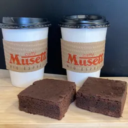 2 Café a Elección + 2 Brownies