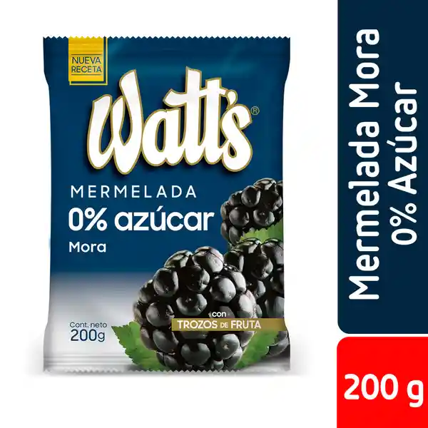 Watts Mermelada de Mora sin Azúcar Añadida
