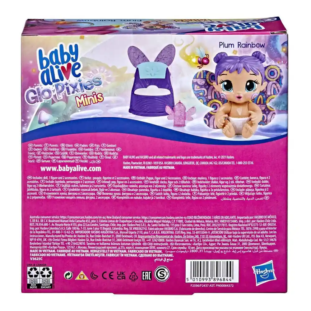 Baby Alive Muñeca Minis Glo Pixies Berry Bug