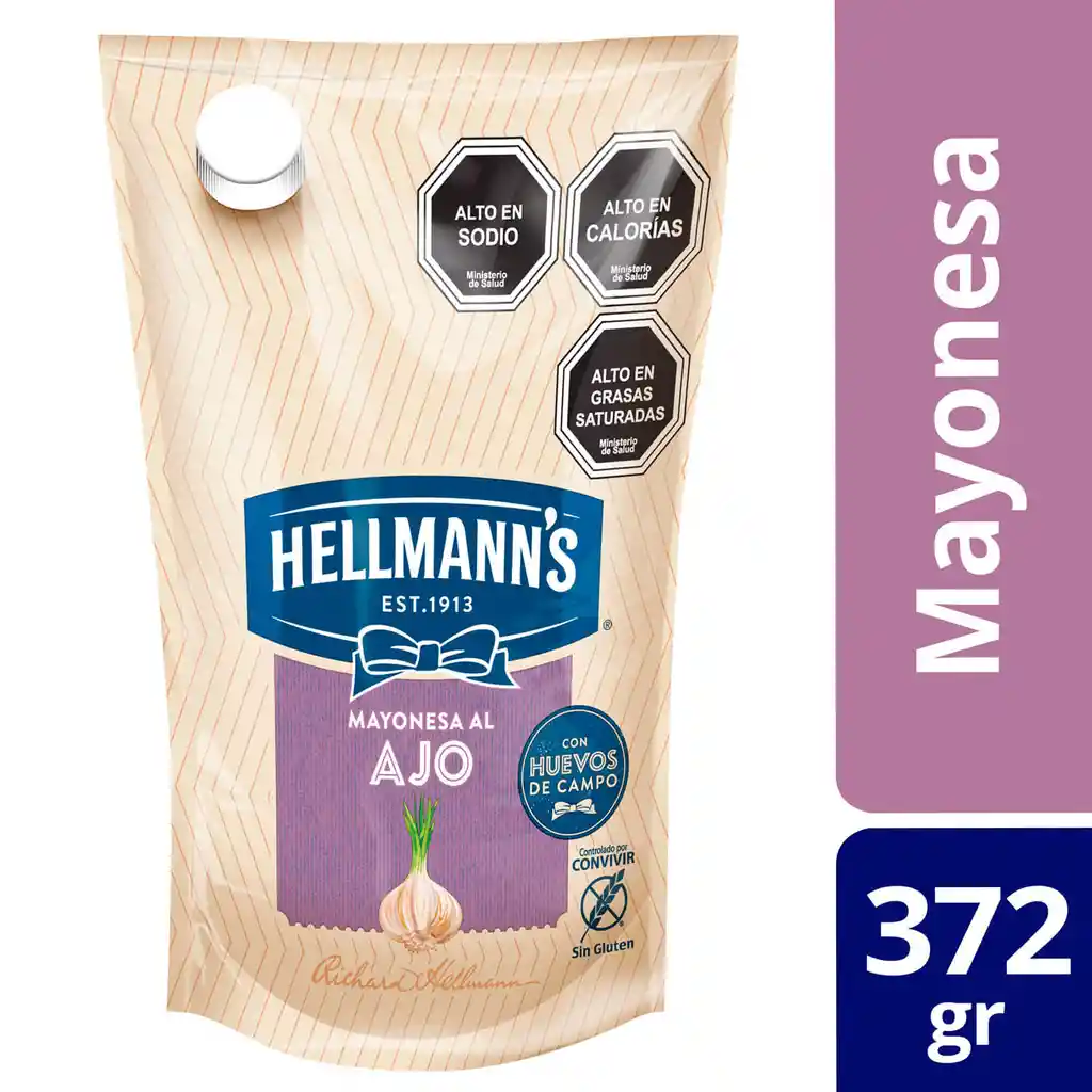 Hellmanns Salsa Mayonesa al Ajo