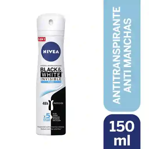 Nivea Desodorante Black & White Invisible Pure en Spray