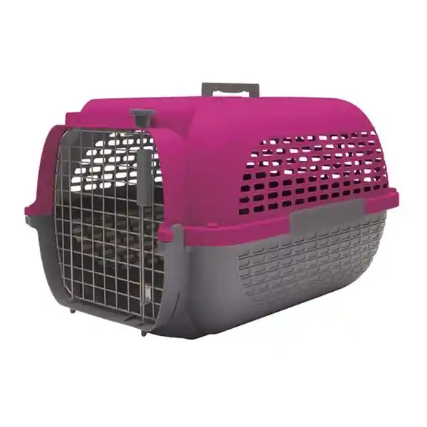 Dog it Jaula Voyageur Fucsia Gris Oscuro Talla M