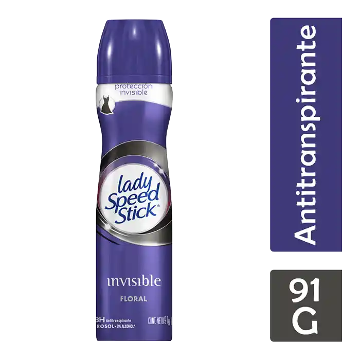 Lady Speed Stick Desodorante Invisible Floral en Spray