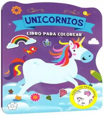 Unicornios Multicolor (Libro Para Colorear)