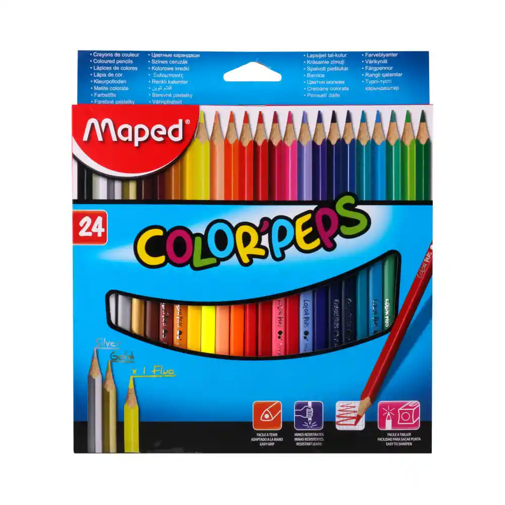 Lapices De Colores Maped 24 Unidades