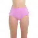 Bikini Calzón Con Vuelos Morado Talla XL Samia