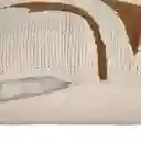 Cojín Tela Bouclé Con Diseño Beige