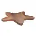 Plato de Madera Con Forma de Estrella 33 x 33 x 2 cm Casaideas