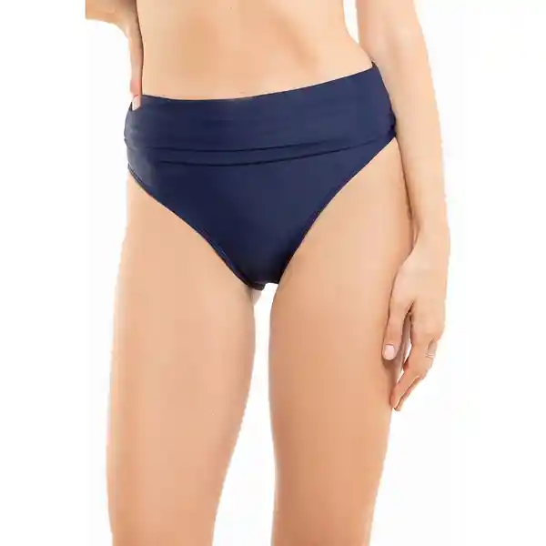 Bikini Calzón Pin up Doble Uso Azul Marino Talla M Samia