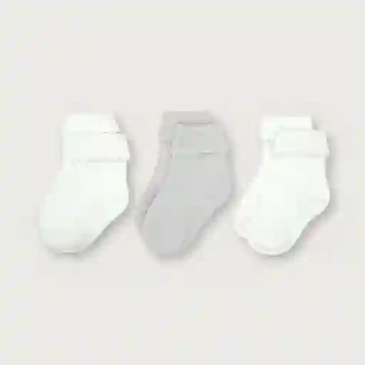 Pack Calcetines S Navidad de Niña Gris Melange T. 3/4A Opaline