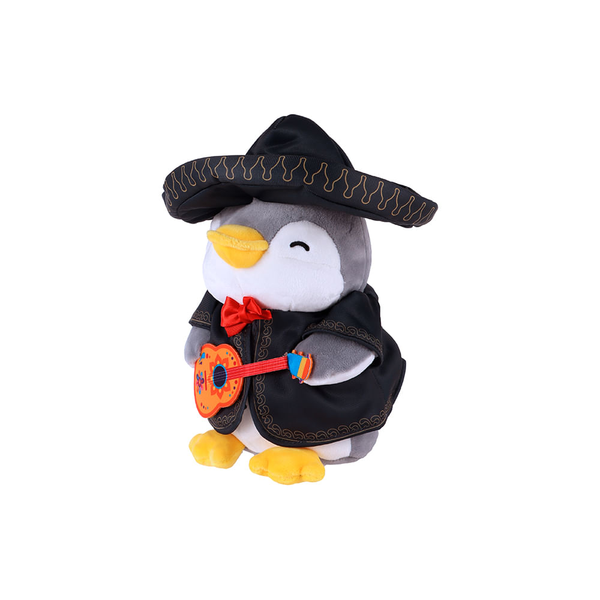 Peluche Pingüino Navideño De 26 Cm Que Canta Y Baila | Musical Interactivo Con Luces | Regalo Perfecto Para Niños Y Niñas