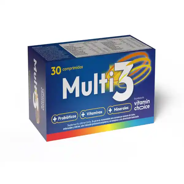 Vitamin Choice Suplemento Alimentario Multi3 Multivitamínico