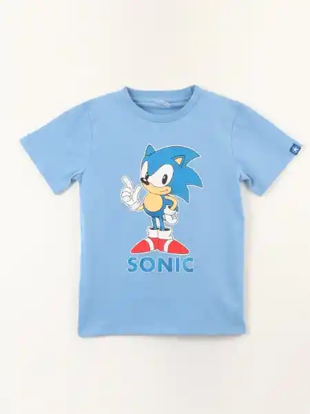Minecraft Polera Manga Corta Azul Sonic 8 314015007