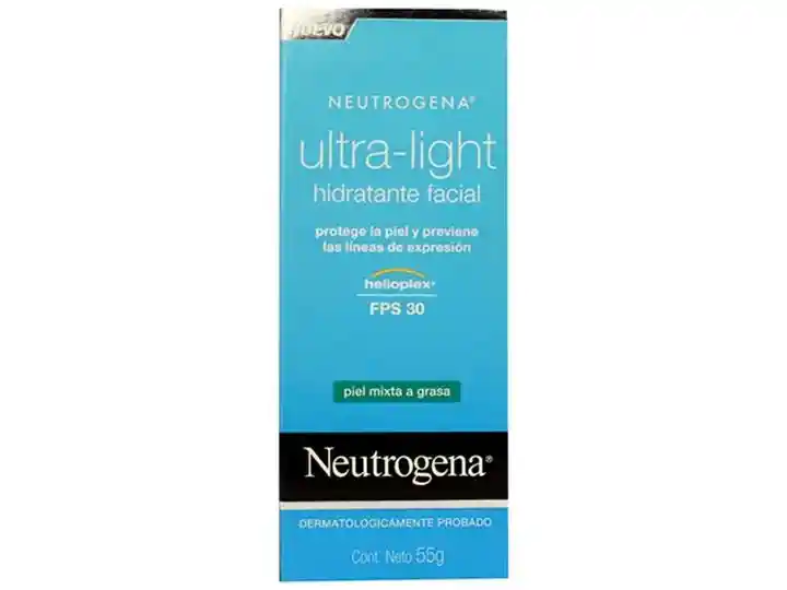 Neutrogena Hidratante Facial Ultra Ligero Para Piel Mixta A Gra