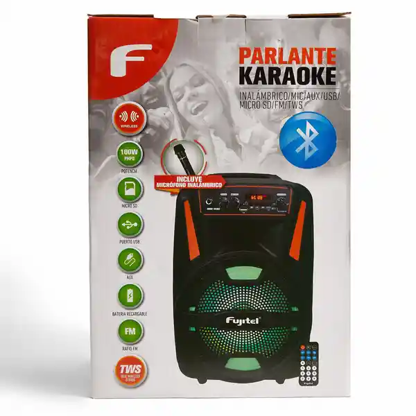 Fujitel Karaoke 8 Con Micrófono Inalámbrico