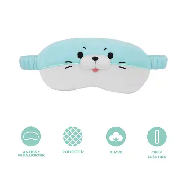 Antifaz Para Dormir Miniso Colección Animal Faces Foca Miniso