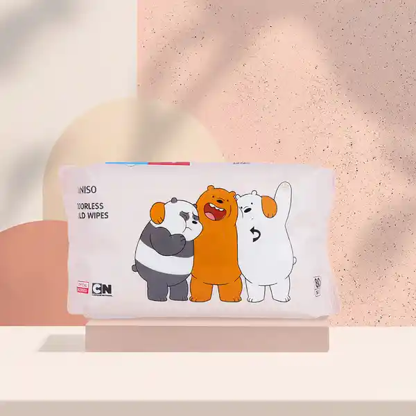 Toallas Humedas We Bare Bears Miniso