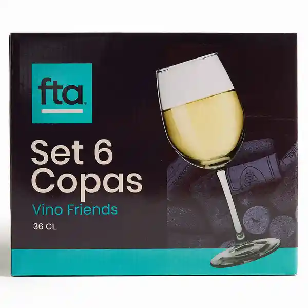 Luminarc Set Copas Friends 36 cc