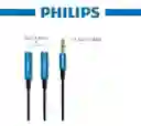 Philips Cable Audio 3.5 Splitter Goma Swa7200c Azul 79PHL7200C