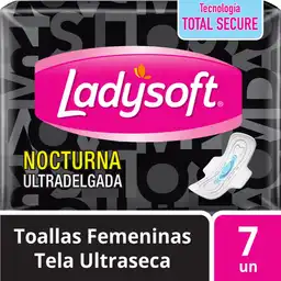 Ladysoft Toalla Higiénica Ultra Delgada Con Alas