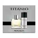 Piero Butti Set Perfume Hombre Titanio Fragancia + Desodorante