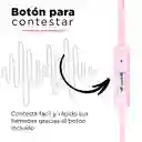 Miniso Audífonos De Cable Se383 Rosa/blanco 12m