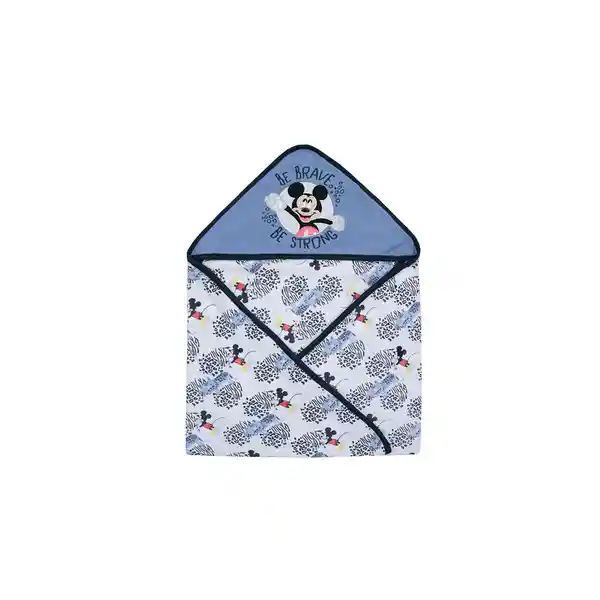 Mickey Toalla Capucha Bambino Azul