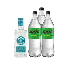 Combo Olmeca Tequila Blanco 38? Sprite Gaseosas Sin Azucar