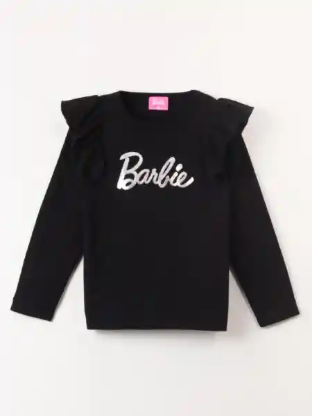 Barbie Polera Manga Larga na Negro Talla 8 314012506 V26
