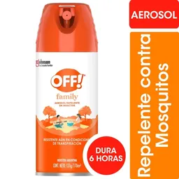 Repelente Para Mosquitos Off! Family Aerosol 170Cc