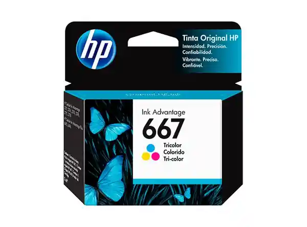 Hp Cartucho de Tinta Original Tricolor 667