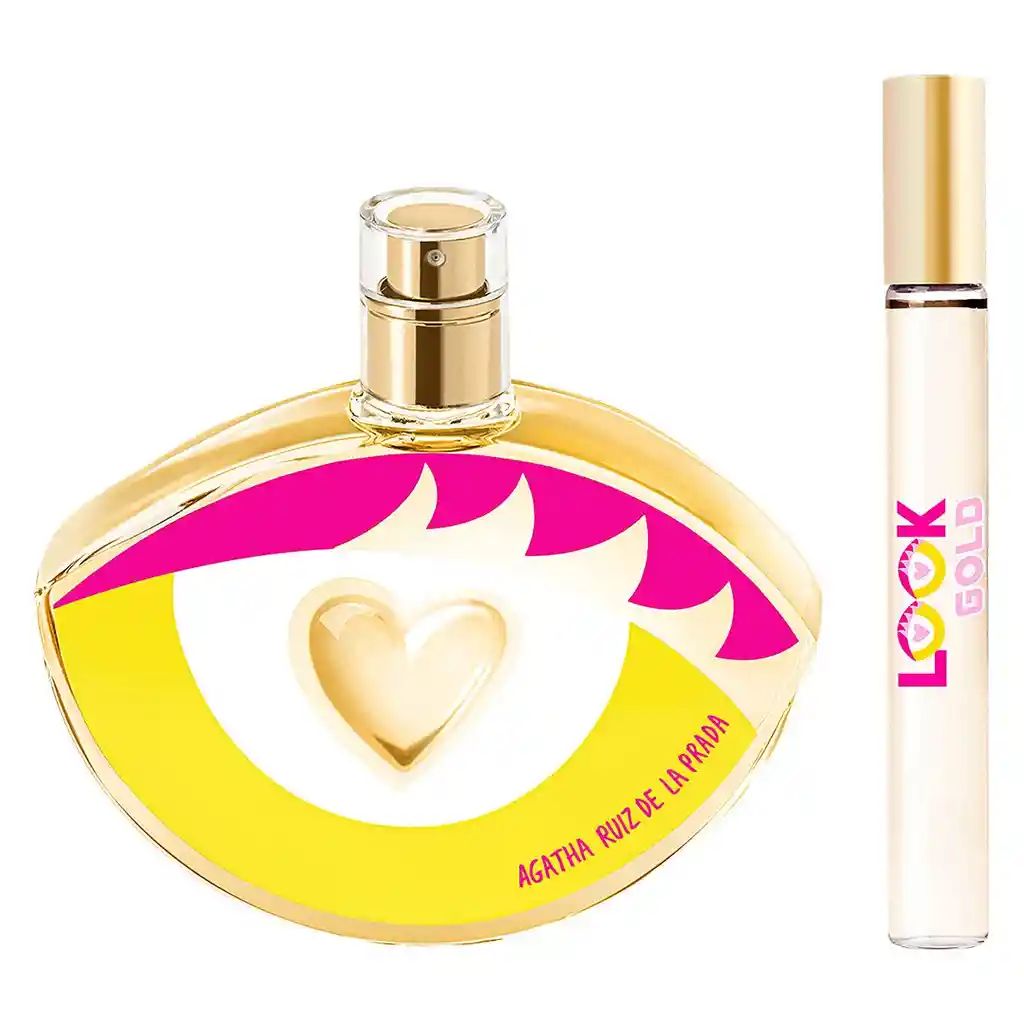 Set Agatha Ruiz De La Prada Look Gold 80 Ml + 10 Ml Edt