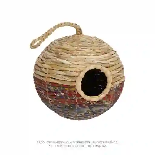 Pajarera Textil de Fibra 16 x 17 cm Casaideas