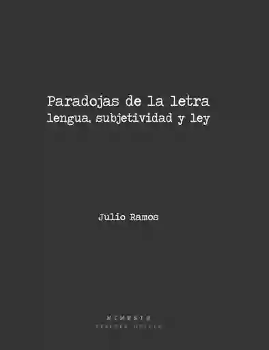 Paradojas de la Letra - Ramos Julio